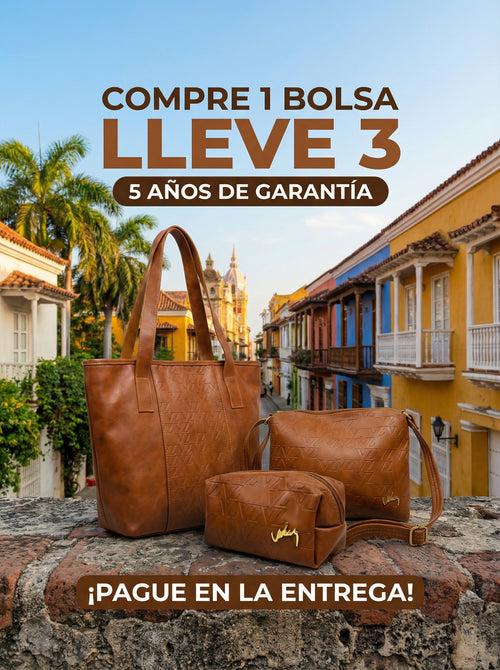 ❤️❤️ ¡Compra 1 Bolso de Cuero VLZ y LLÉVATE 3! 👜